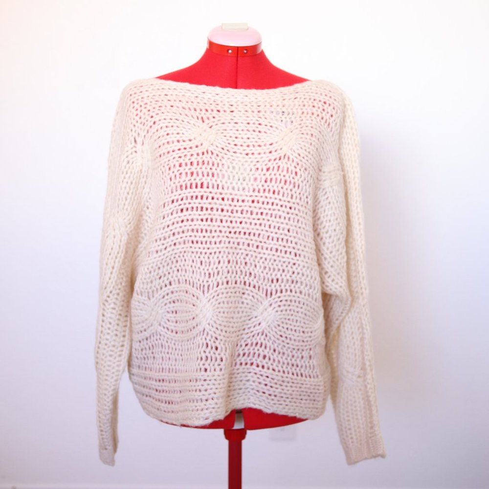 Cream slouchy sweater